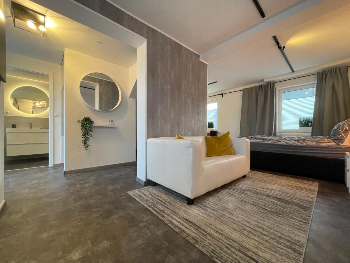 Gleis 12 , Kontaktloser 24-7-Check In, Barrierefrei ,Smart Tv, W-Lan, Parkplatz Kostenlos 巴克贝格 外观 照片